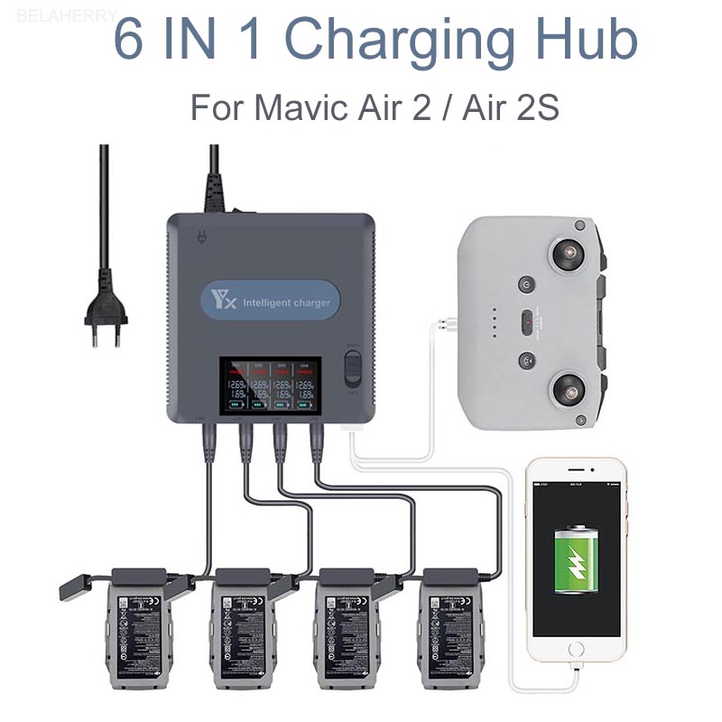 Drone Power Bank - 6 in 1 Digital display Batterie