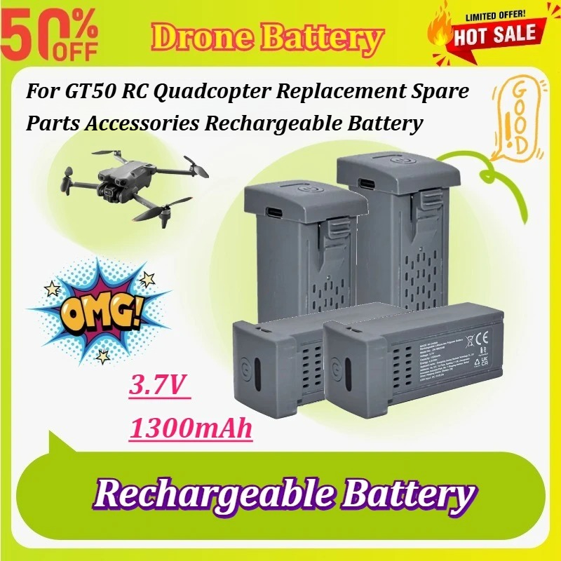 Drone Power Bank - Neue 1-5 Stück 3,7V 1300mAh Drohnenbatterie