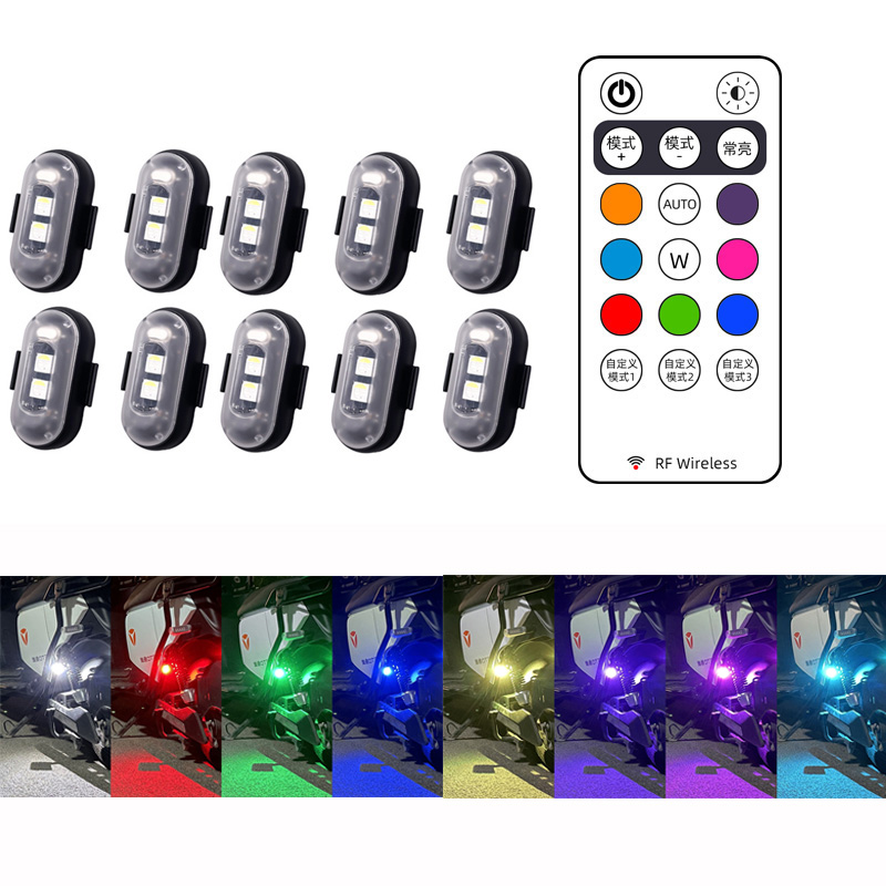 Drone Strobe Light - 10x4x8 Farben drahtlose LED-Drohne Blitzlicht für