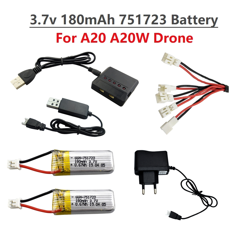 Drone Power Bank - Original 3,7V 180mAh Lipo-Akku und Ladegerät